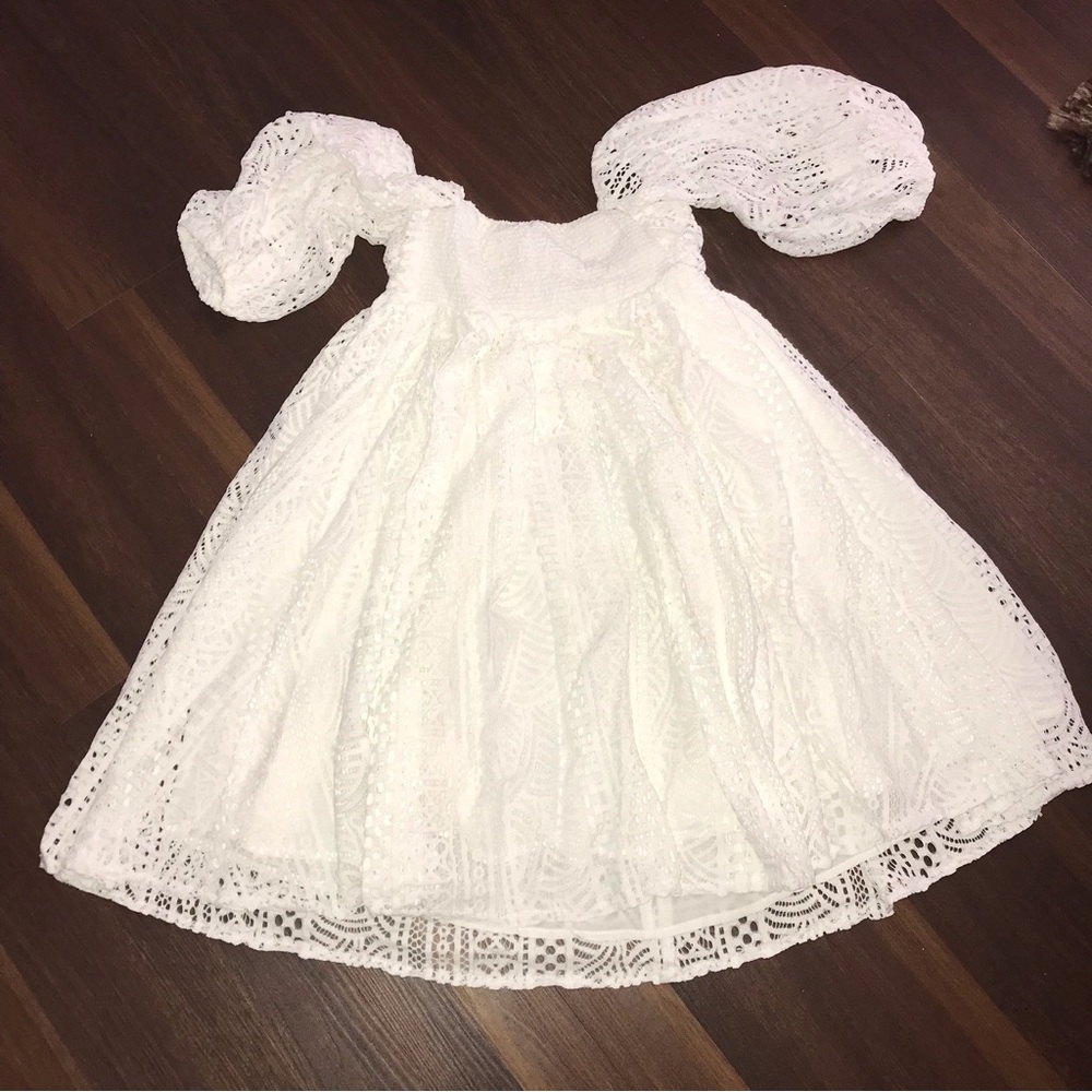Free People Ivory Emmy Lou Mini Dress NWT - Picture 4 of 8
